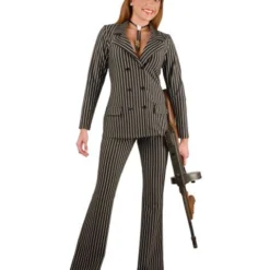 Plus Size Mob Woman Costume For Adult