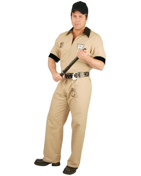 Plus Size Corrections Guard Costume For Adult