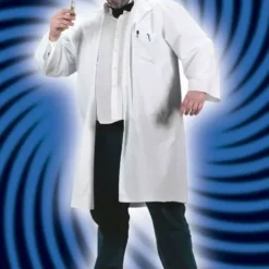 Mad Scientist Lab Coat Plus Size Adult Costume