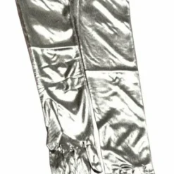 Silver Lame Adult Gloves