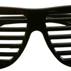 80's Black Slot Adult Glasses