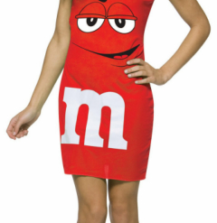 M&M Red Tank Dress Teen Costume