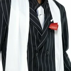 1920's (White) Adult Scarf With Tassels