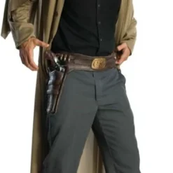 Jonah Hex Molded Vinyl Gun Belt With Attached Molded Weapons Adu