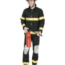 Mens Plus Size Fireman Costume
