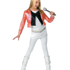 Hannah Montana With Pink Jacket Costume For Child