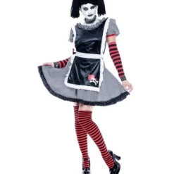 Girls Gothic Rag Doll Costume