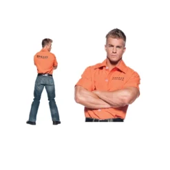 Orange Prisoner Shirt Adult Costume